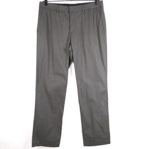 Express Mens Producer Dark Taupe Flat Front Chino Dress Pants 34x34